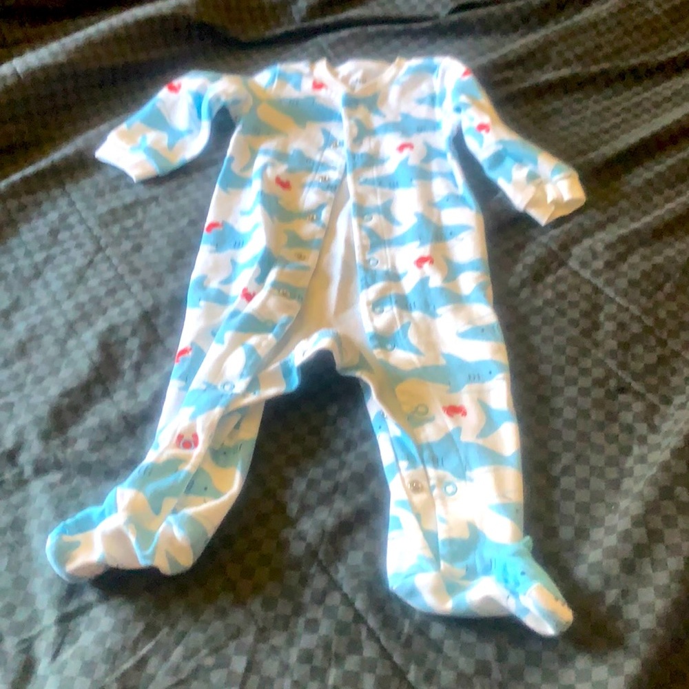 Shark Snap Feety Pajamas!